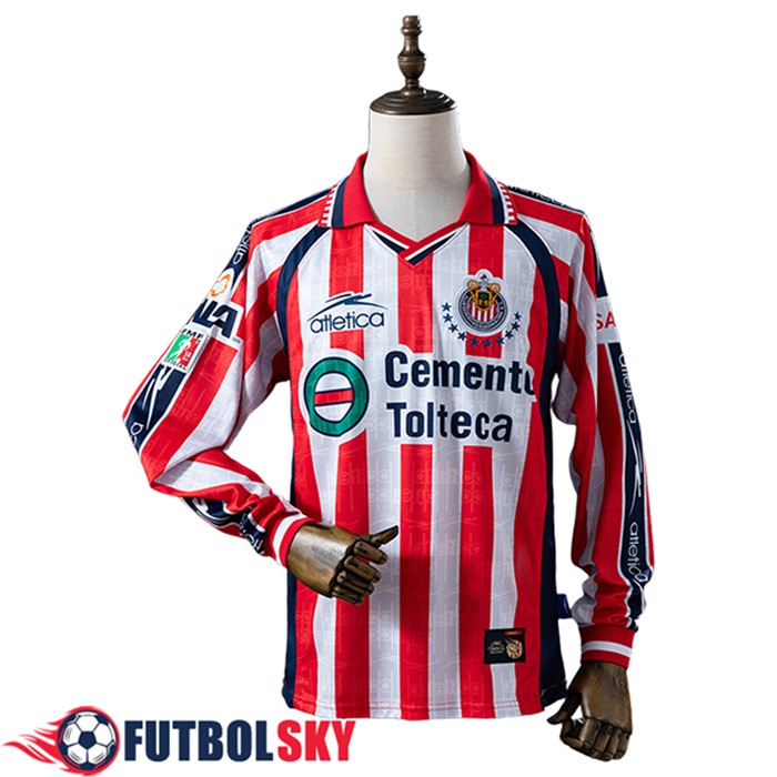 Camisetas De Futbol CD Guadalajara Retro Primera Manga Largas 1999/2000