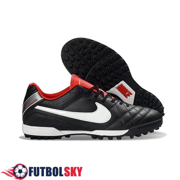 Nike Botas De Fútbol Tiempo Ligera V TF Negro/Blanco