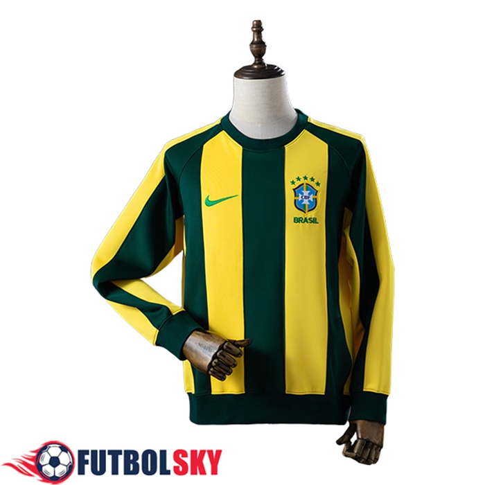 Sudadera De Entrenamiento Brasil Verde/Amarillo 2026/2027