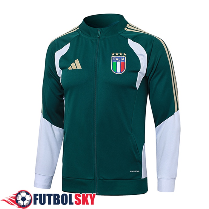 Chaquetas Futbol Italia Verde/Amarillo/Blanco 2026/2027