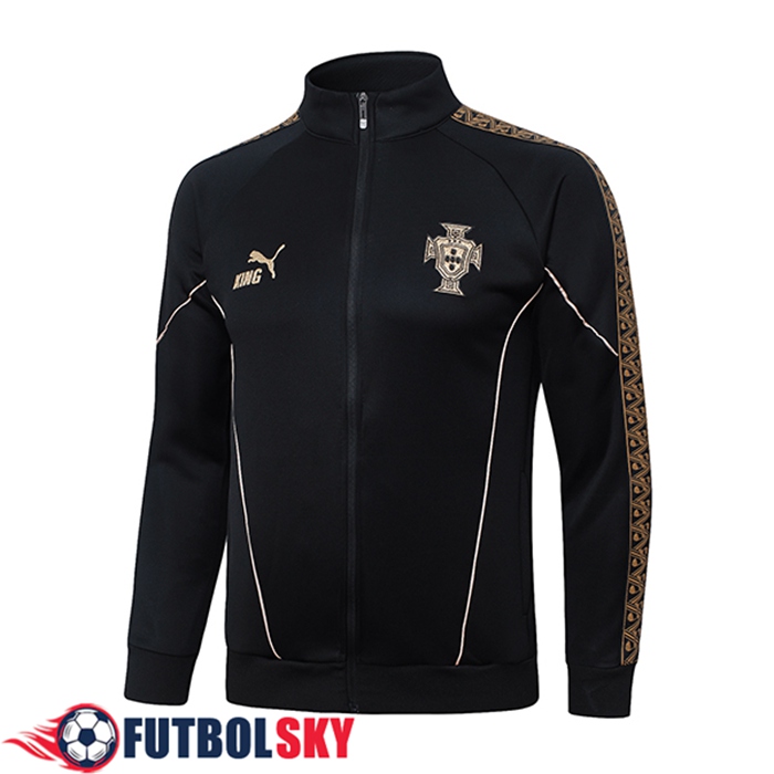 Chaquetas Futbol Portugal Negro/Amarillo 2026/2027