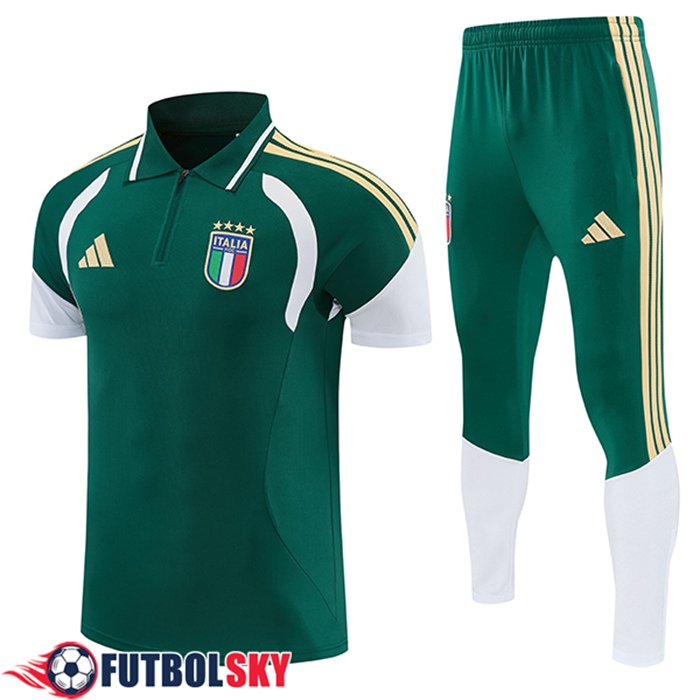 Camiseta Polo Italia Verde 2026/2027