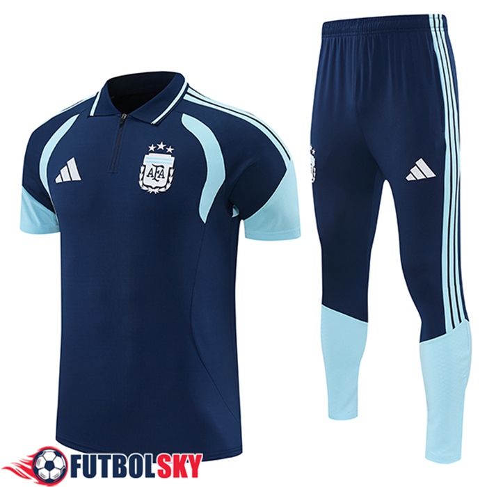 Camiseta Polo Argentina azul real 2026/2027