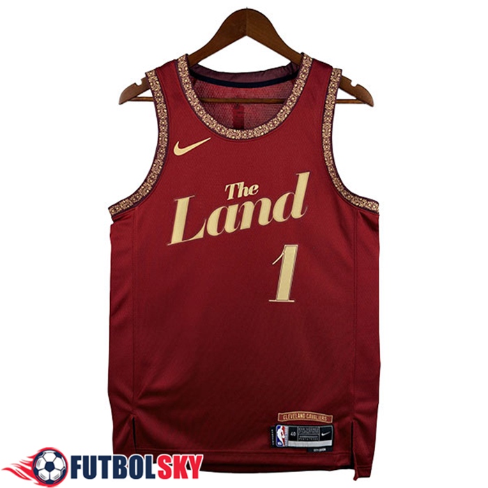 Camisetas NBA Cleveland Cavaliers (HARDEN #1) 2026/27 Rojo/Amarillo -02