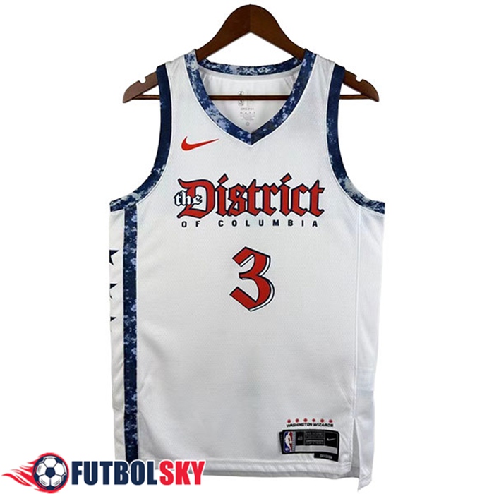 Camisetas NBA Washington Wizards (YONG #3) 2026/27 Blanco/Azul