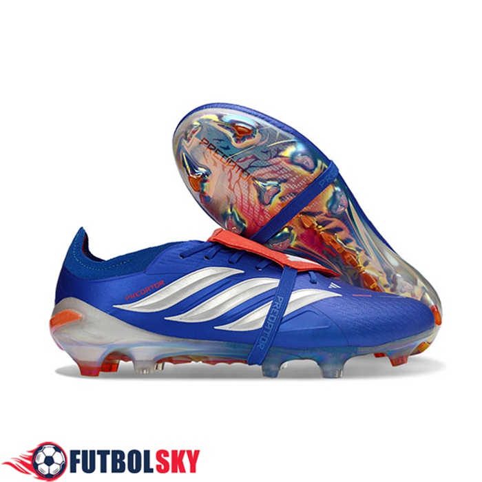 Adidas Botas De Fútbol 26 Predator Elite Tongue FG Azul/Gris