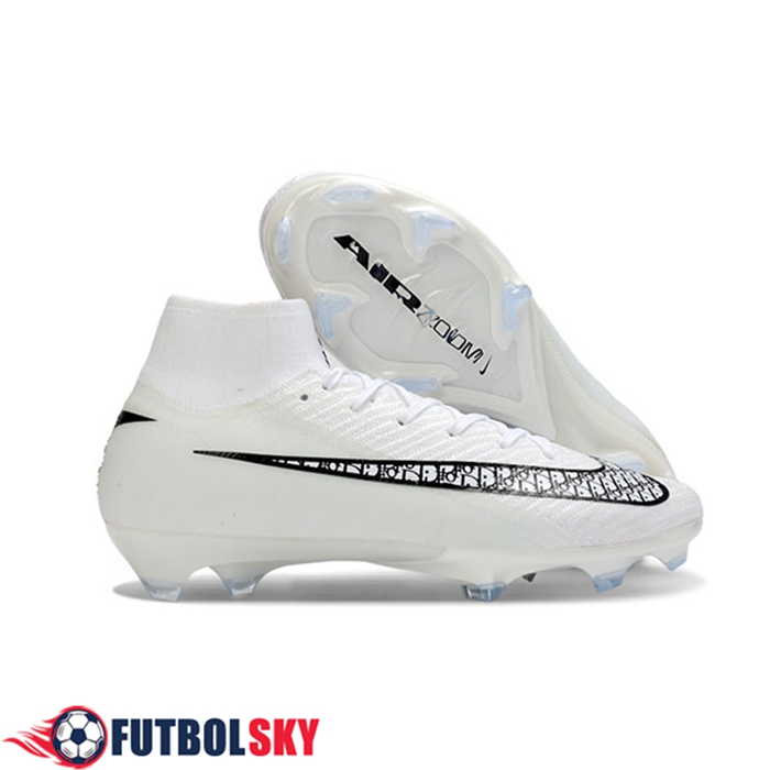 Nike Botas De Fútbol Air Zoom Mercurial Superfly IIX Elite FG Blanco/Negro