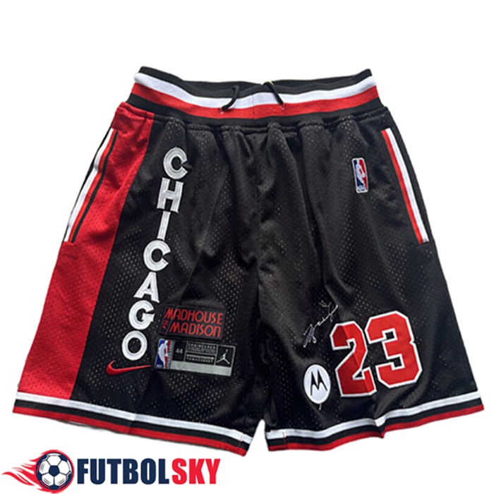 Cortos NBA Chicago Bulls 2026/27 Negro/Rojo