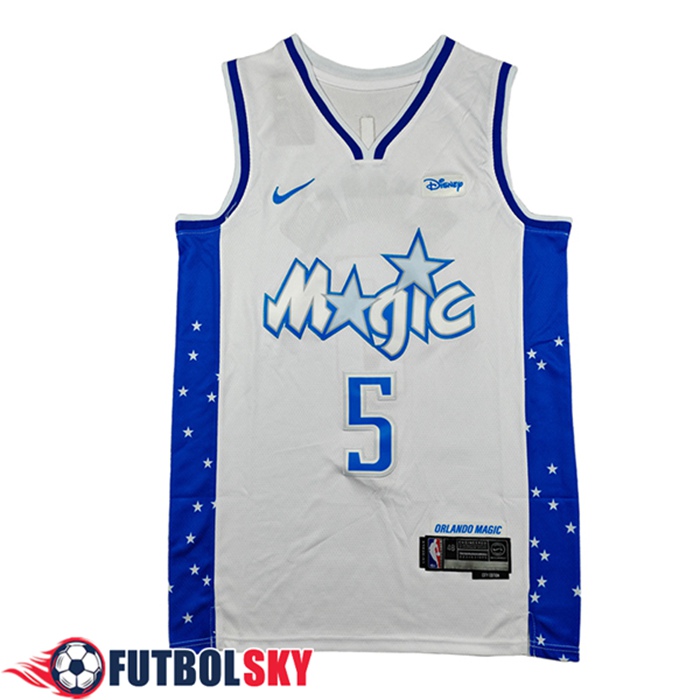 Camisetas NBA Orlando Magic (BANCHERO #5) 2026/27 Blanco/Azul