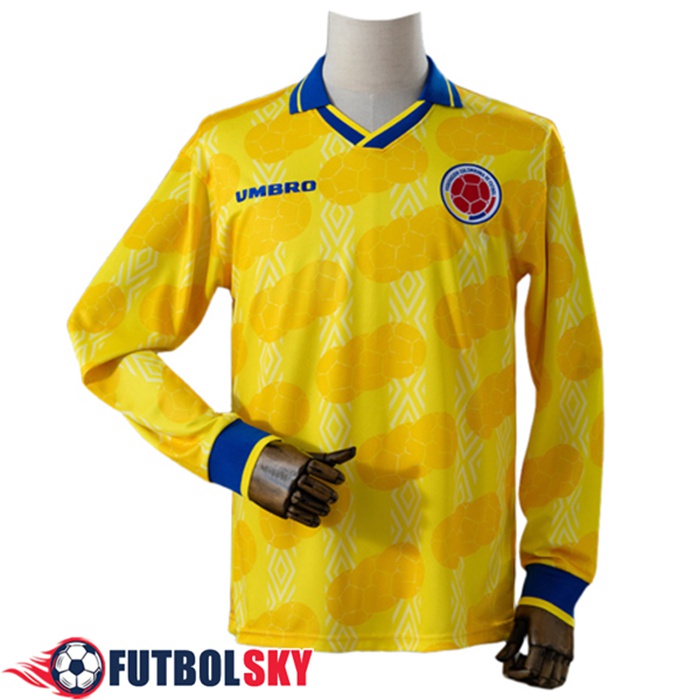 Camisetas De Futbol Colombia Retro Primera Manga Largas 1994