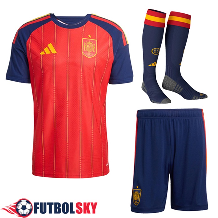 Camisetas Futbol España Primera (Cortos + Calcetines) 2026/2027