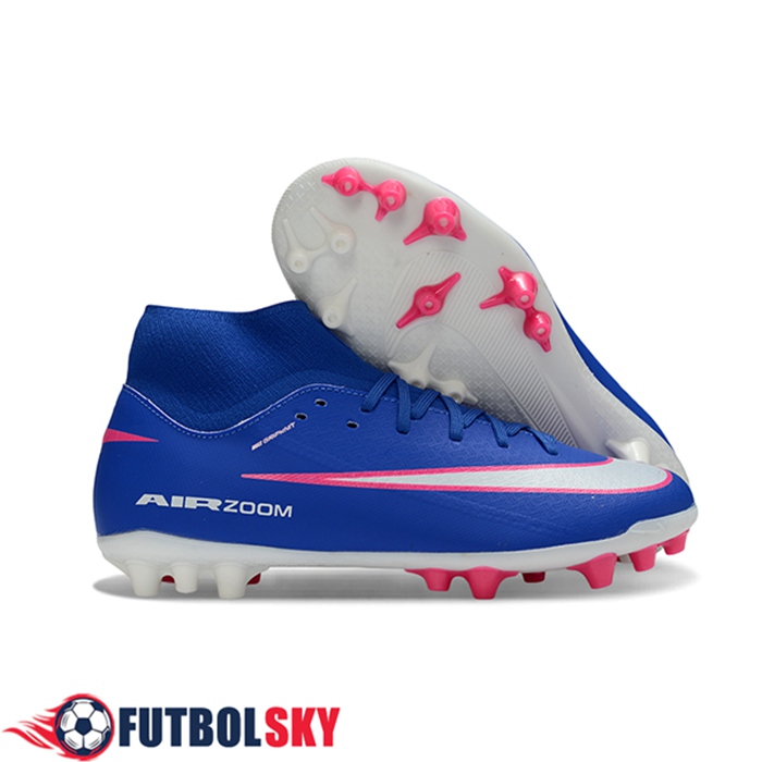 Nike Botas De Fútbol Mercurial Superfly 10 Academy Azul/Blanco/Rosa