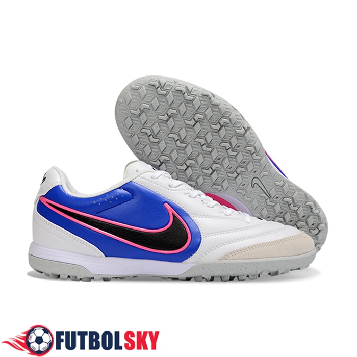 Nike Botas De Fútbol Tiempo Legend XI Elite TF Blanco/Azul/Negro