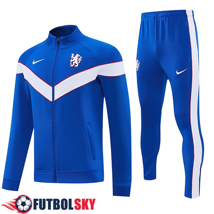 Chandal Equipos De Futbol Chaquetas FC Chelsea Azul/Blanco 2026/2027