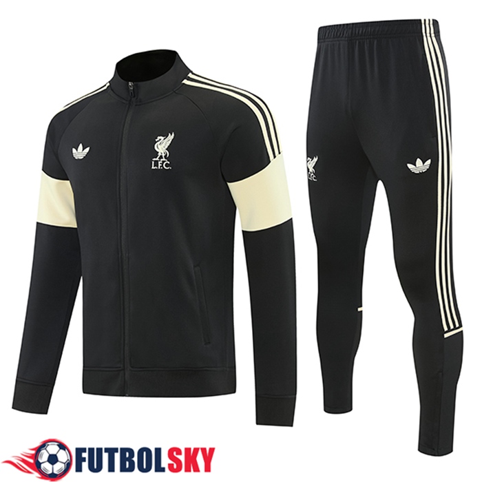 Chandal Equipos De Futbol Chaquetas FC Liverpool Negro/Amarillo 2026/2027