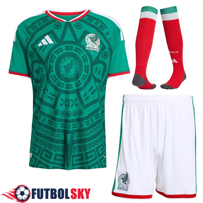 Camisetas Futbol México Primera (Cortos + Calcetines) Copa Del Mundo 2026