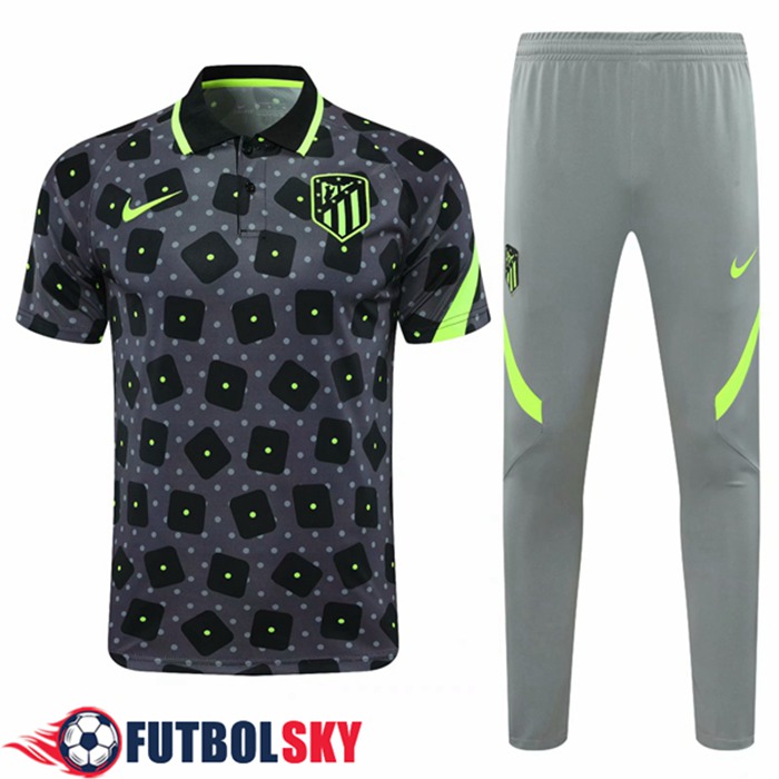 Camiseta Polo Atletico Madrid + Pantalones Negro/Verde 2020/2021