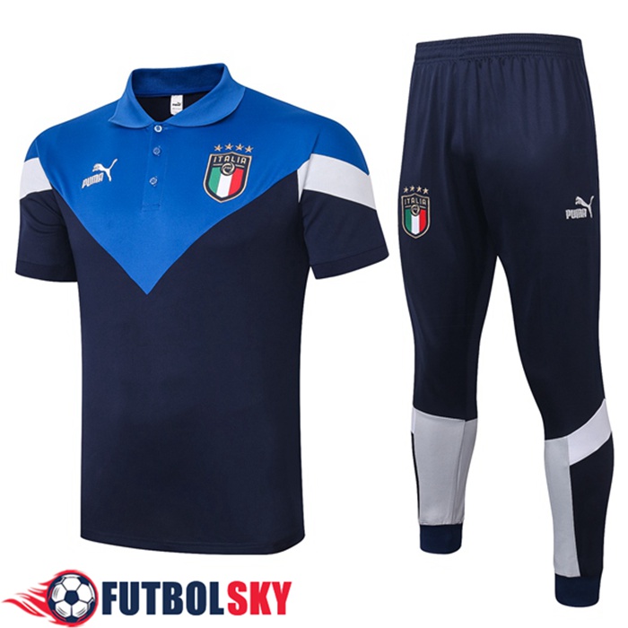 Camiseta Polo Italia + Pantalones Azul 2020/2021