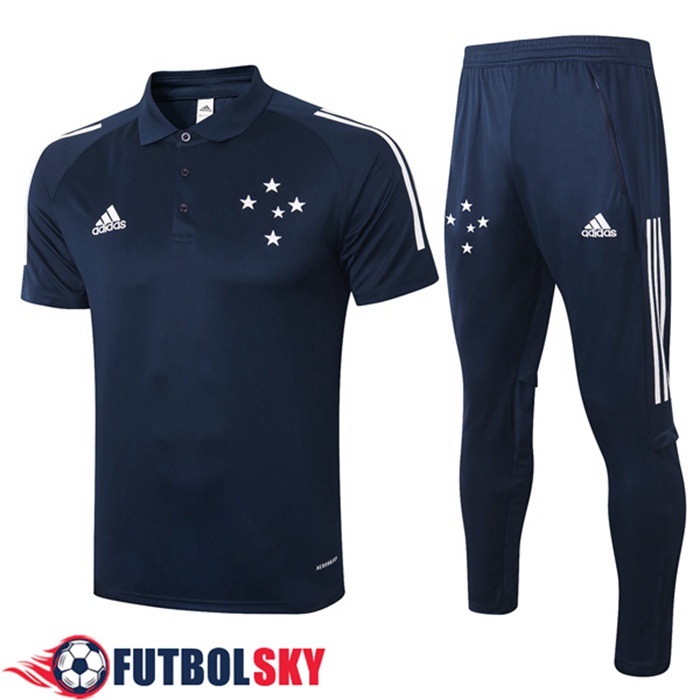 Camiseta Polo Cruzeiro EC + Pantalones Azul Real 2020/2021