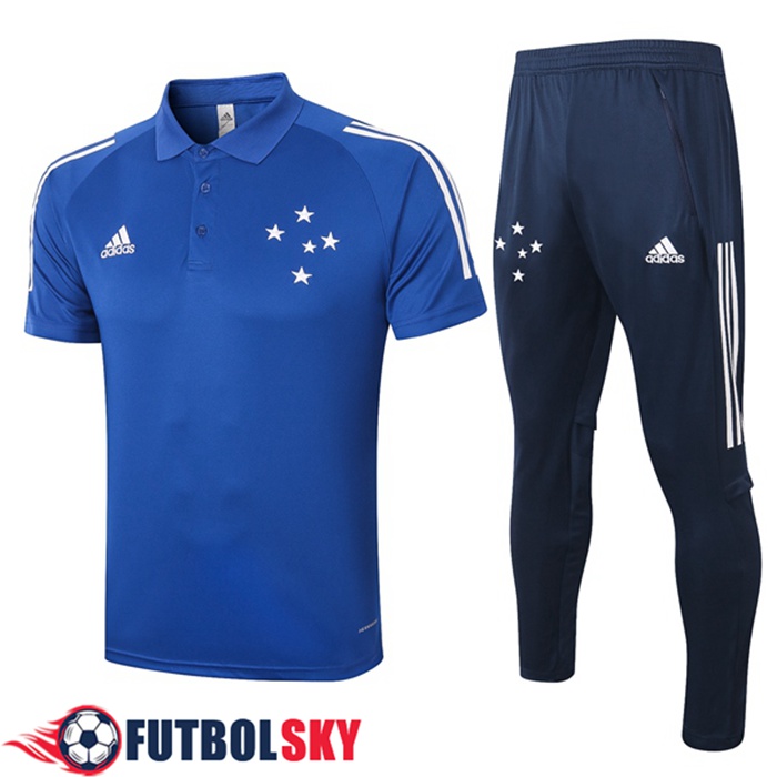 Camiseta Polo Cruzeiro EC + Pantalones Azul 2020/2021