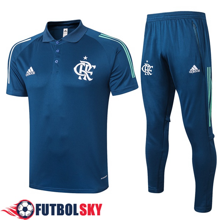 Camiseta Polo Flamengo + Pantalones Azul Real 2020/2021
