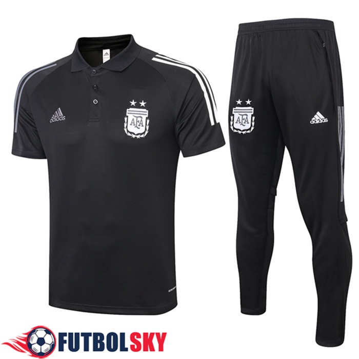 Camiseta Polo Argentina + Pantalones Negro 2020/2021