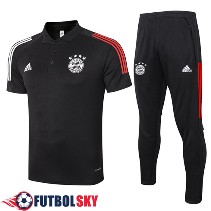 Camiseta Polo Bayern Munich + Pantalones Negro 2020/2021
