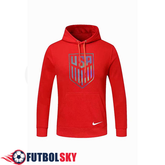 Sudadera De Entrenamiento Capuche Estados Unidos Rojo 2020/2021