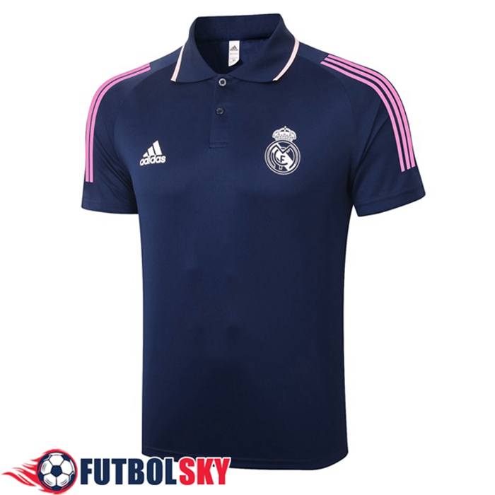 Camiseta Polo Futbol Real Madrid Azul Real 2020/2021
