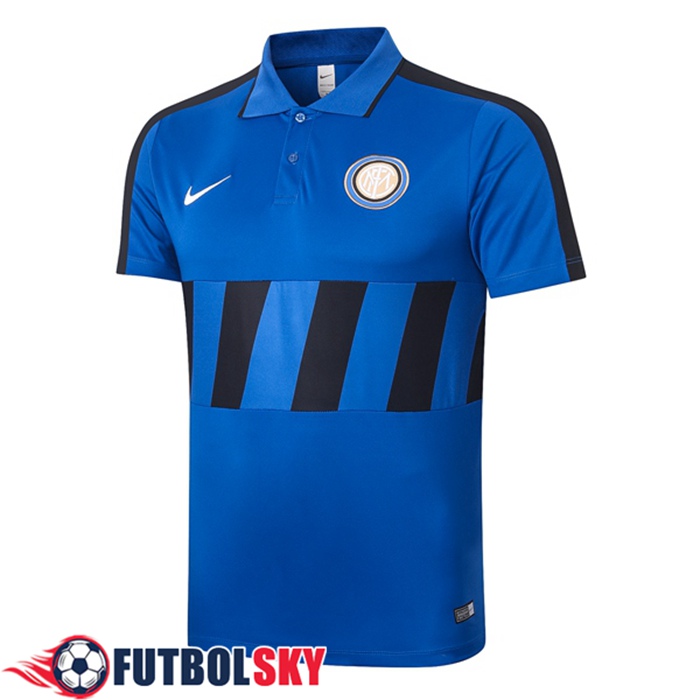 Camiseta Polo Futbol Inter Milan Azul Negro 2020/2021
