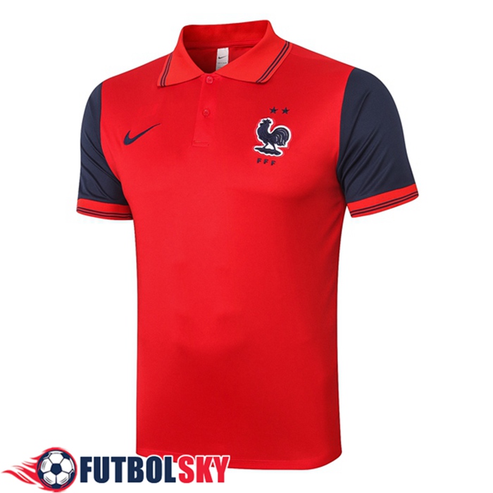 Camiseta Polo Futbol Francia Rojo 2020/2021