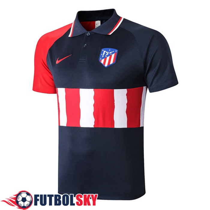 Camiseta Polo Futbol Atletico Madrid Azul Real 2020/2021