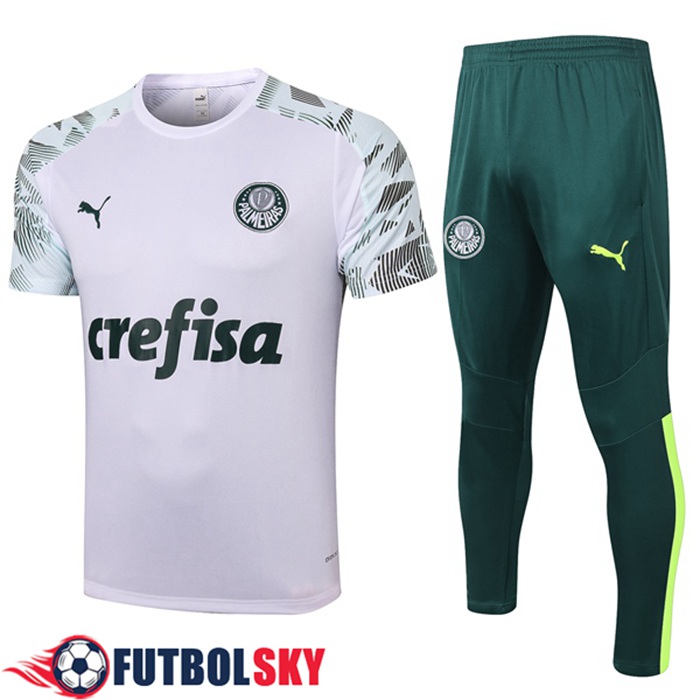 Camiseta Entrenamiento Palmeiras + Pantalones Blanca 2020/2021