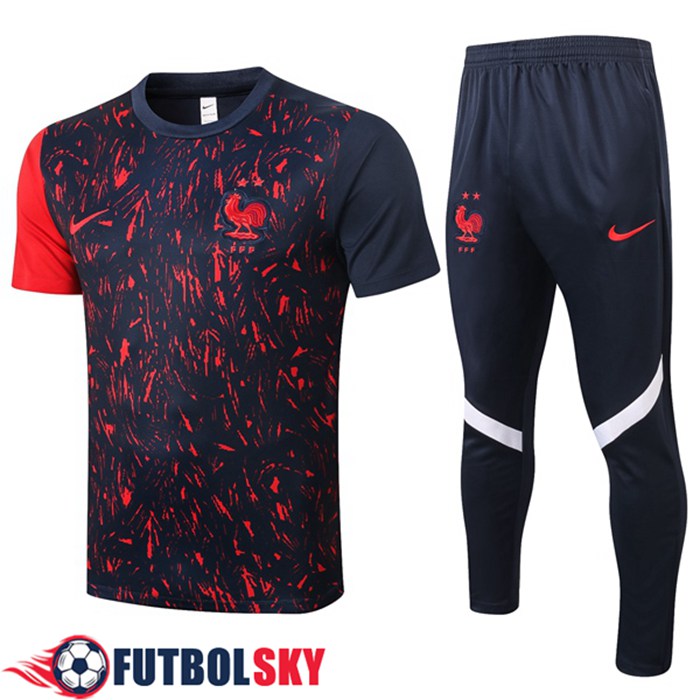Camiseta Entrenamiento Francia + Pantalones Negro 2020/2021