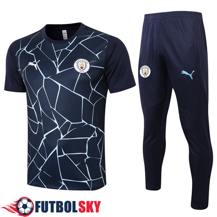 Camiseta Entrenamiento Manchester City + Pantalones Azul Real 2020/2021