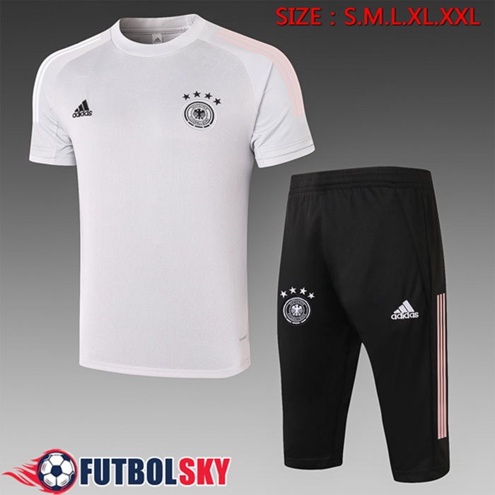 Camiseta Entrenamiento Alemania + Pantalones 3/4 Gris 2020/2021