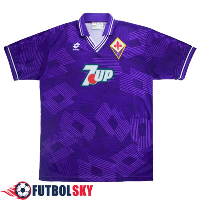 Camiseta De Futbol ACF Fiorentina Retro Titular 1992/1993