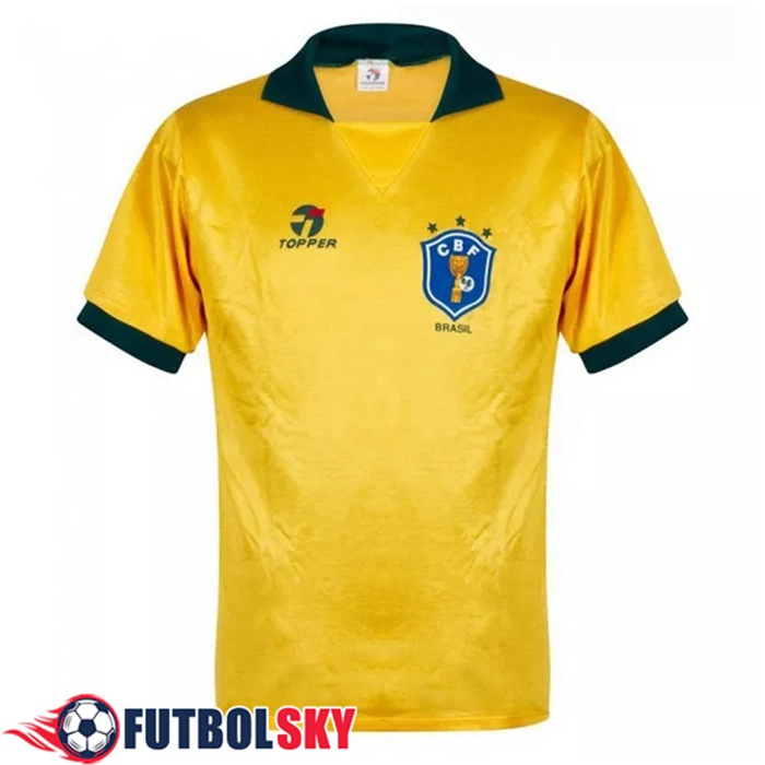 Camiseta De Futbol Brasil Retro Titular 1988/1991