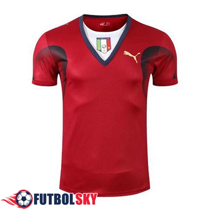 Camiseta De Futbol Italia Retro Portero Rojo Coupe du Monde 2006