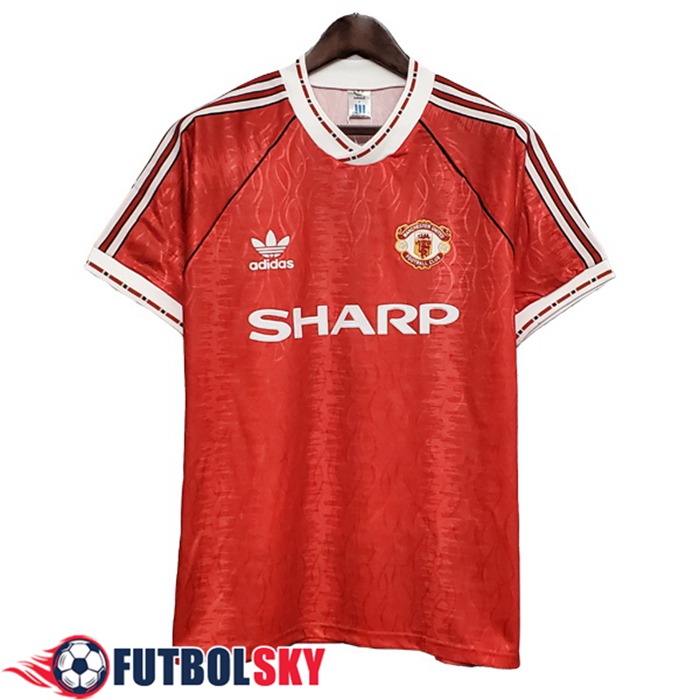 Camiseta De Futbol Manchester United Retro Titular 1990/1992