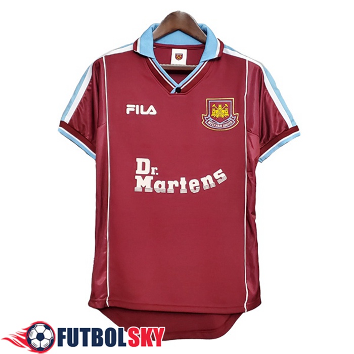 Camiseta De Futbol West Ham Retro Titular 1999/2001