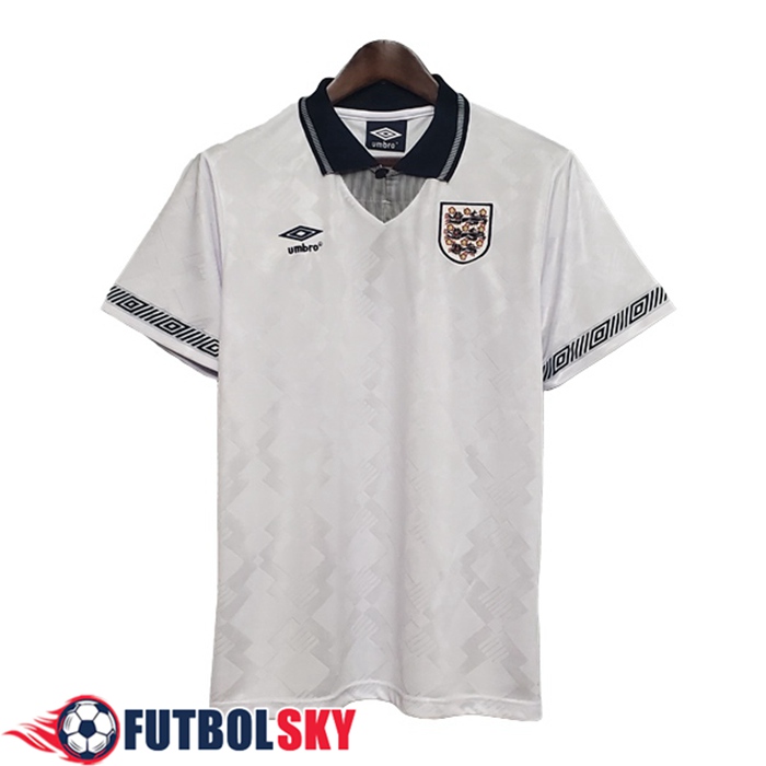 Camiseta De Futbol Inglaterra Retro Titular 1990