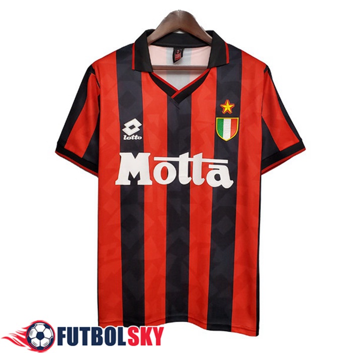 Camiseta De Futbol AC Milan Retro Titular 1993/1994