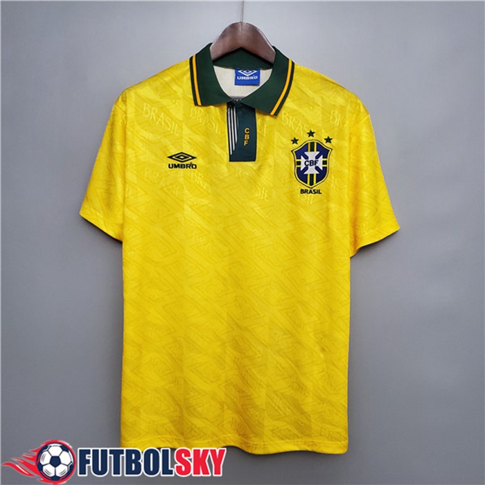 Camiseta De Futbol Brasil Retro Titular 1991/1993