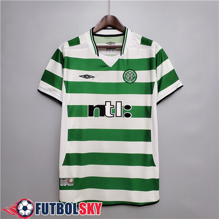 Camiseta De Futbol Celtic FC Retro Titular 2001/2003