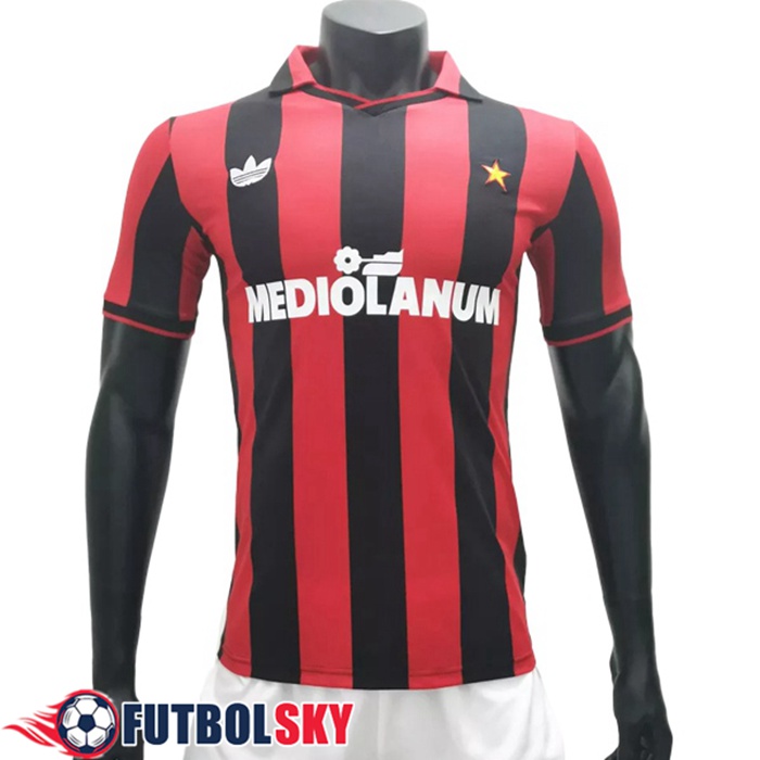 Camiseta De Futbol AC Milan Retro Titular 1990/1991