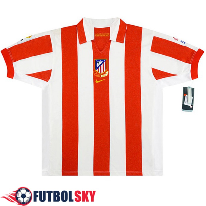 Camiseta De Futbol Atletico Madrid Retro Titular 2003/2004