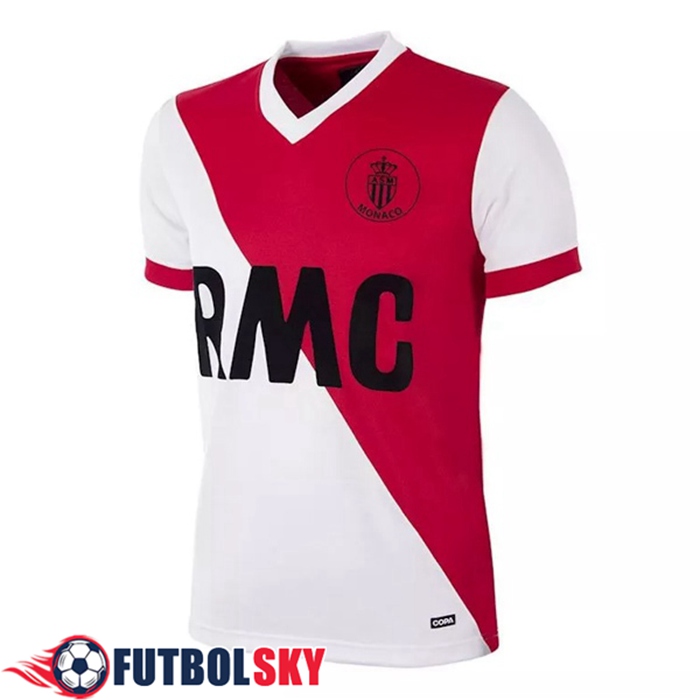 Camiseta De Futbol AS Monaco Retro Titular 1982/1984