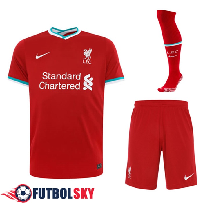 Camiseta Futbol FC Liverpool Titular (Cortos+Calcetines) 2020/21