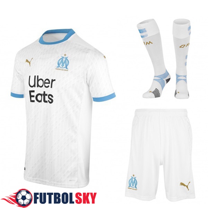Camiseta Futbol Marsella OM Titular (Cortos+Calcetines) 2020/21